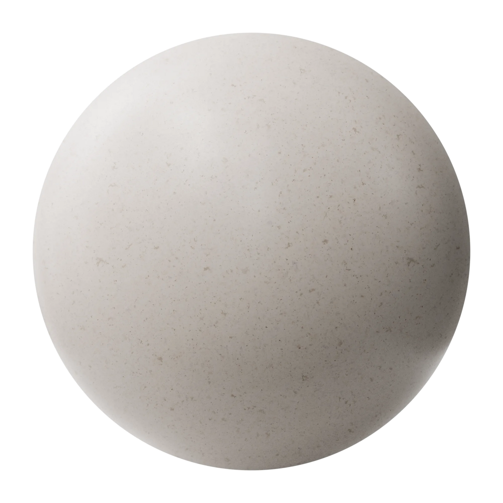Sawdust Bio Composite Light Recycled Plastic PBR Texture - Sphere Swatch Preview | Superellipse