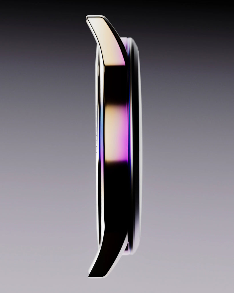 Heat Treated Polished Titanium Linear PBR Texture - Example Scene Visualization | Superellipse