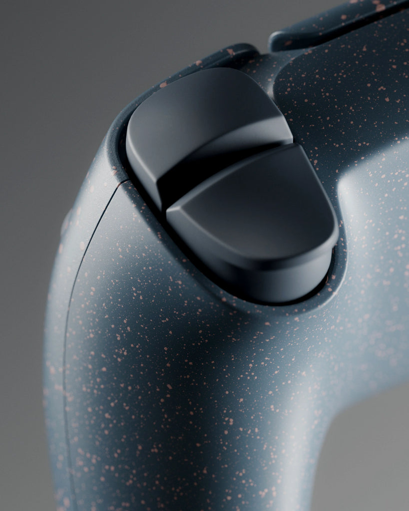 Pink Speckled Rich Blue Plastic PBR Texture - Example Scene Visualization | Superellipse