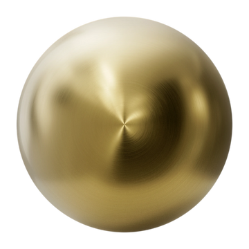 Radial Brushed Gold Metal PBR Texture - Sphere Swatch Preview | Superellipse