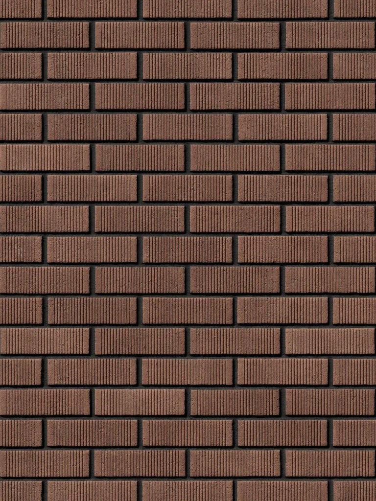 Old Mill Red Grooved Brick Running Bond PBR Texture - Example Scene Visualization | Superellipse