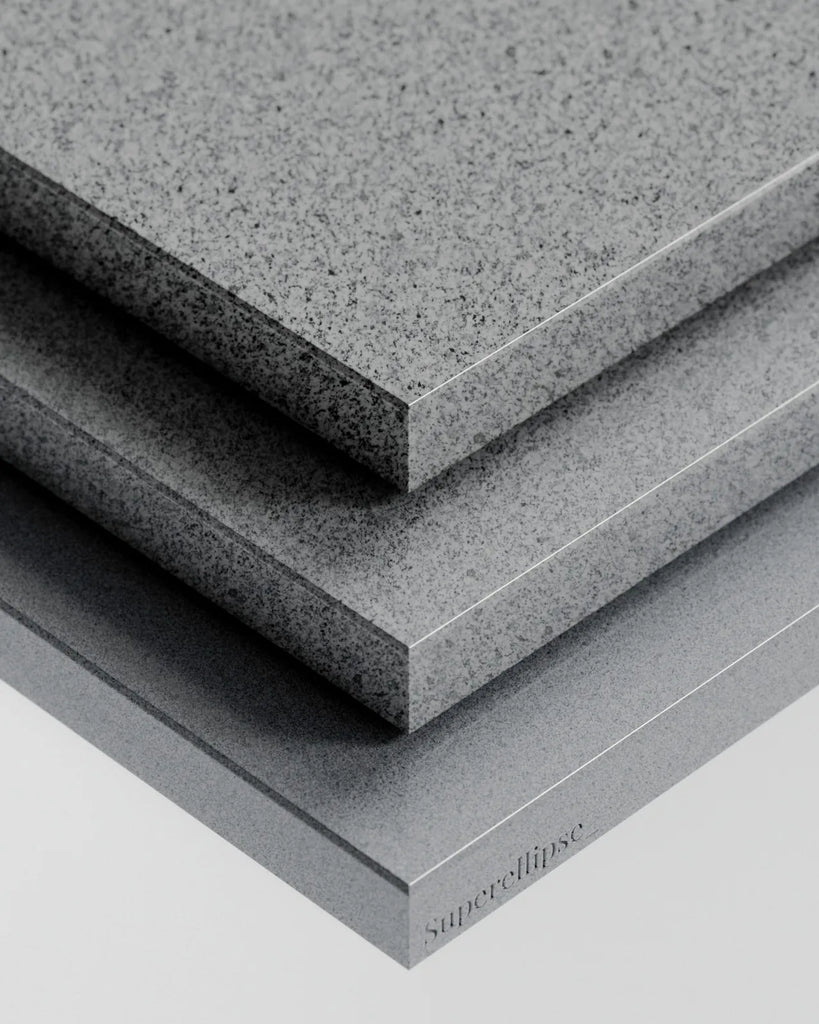 Jay White Polished Granite Slab PBR Texture - Example Scene Visualization | Superellipse