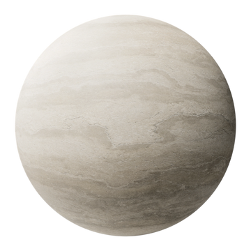 Honed Travertine 02 PBR Texture - Sphere Swatch Preview | Superellipse