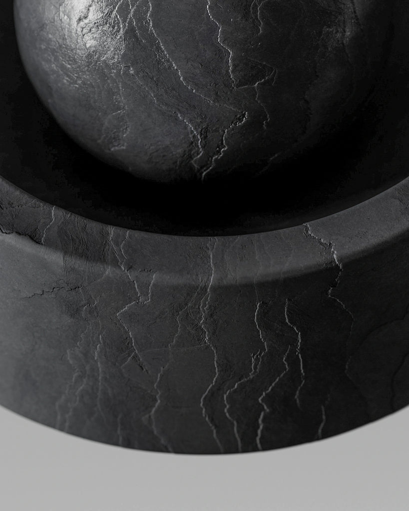 Welsh Blue Cleft Slate Stone 02 PBR Texture - Example Scene Visualization | Superellipse