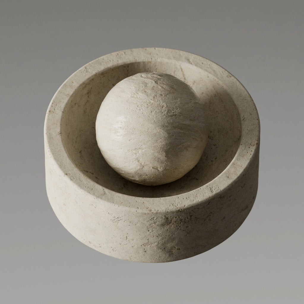 Moca Creme Honed Limestone PBR Texture - Example Scene Visualization | Superellipse