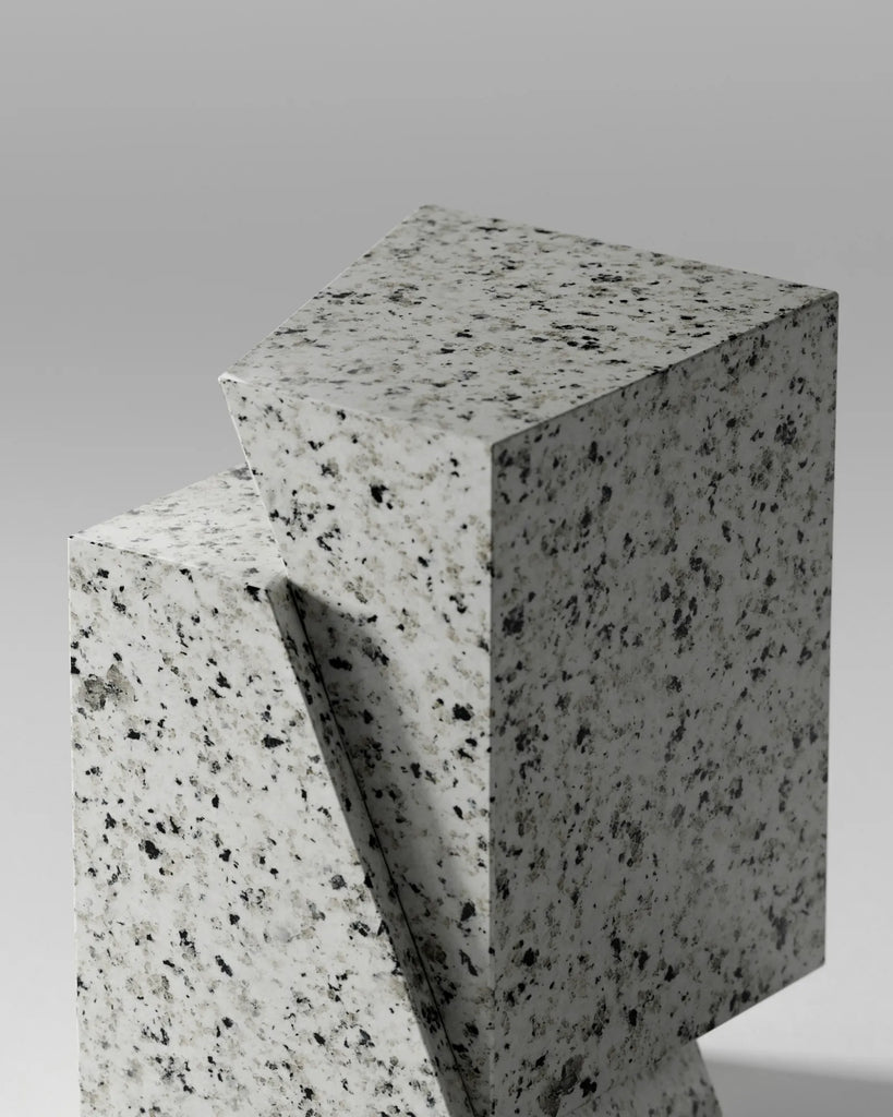 Siberian Sky Polished White Granite Slab PBR Texture - Example Scene Visualization | Superellipse