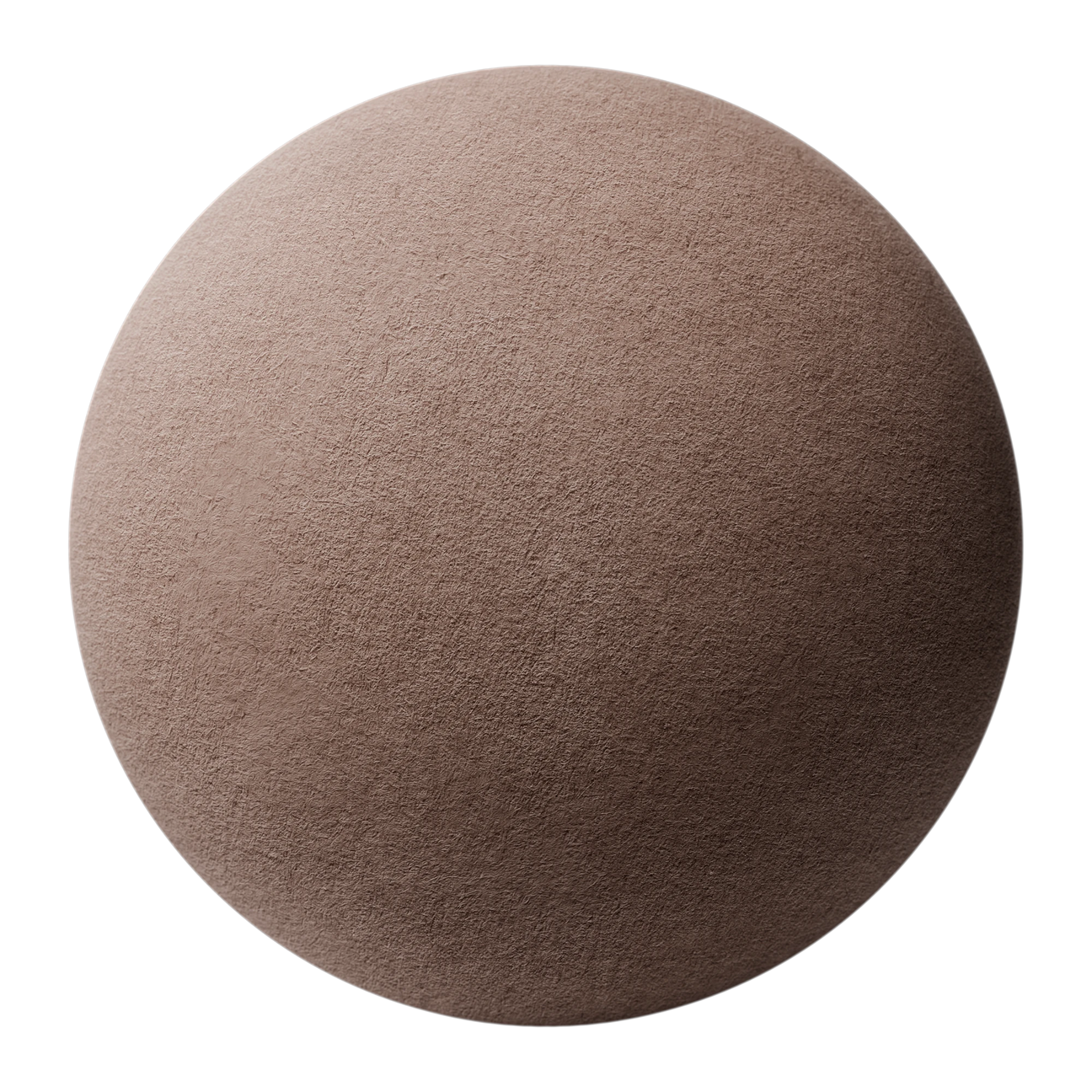 Textured Cocoa Brown 135gsm Paper PBR Texture - Sphere Swatch Preview | Superellipse