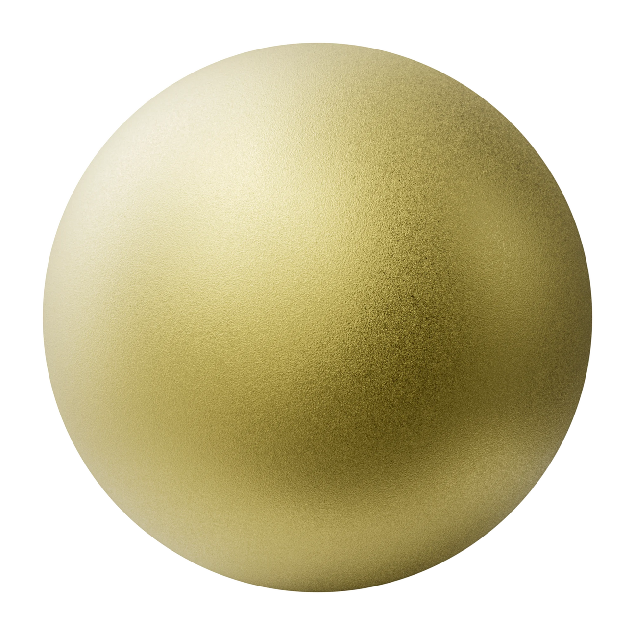 Sandblasted Matte Brass Metal PBR Texture - Sphere Swatch Preview | Superellipse