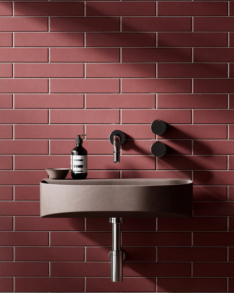 Brickbond Rose Velvet Matte Tile PBR Texture - Example Scene Visualization | Superellipse