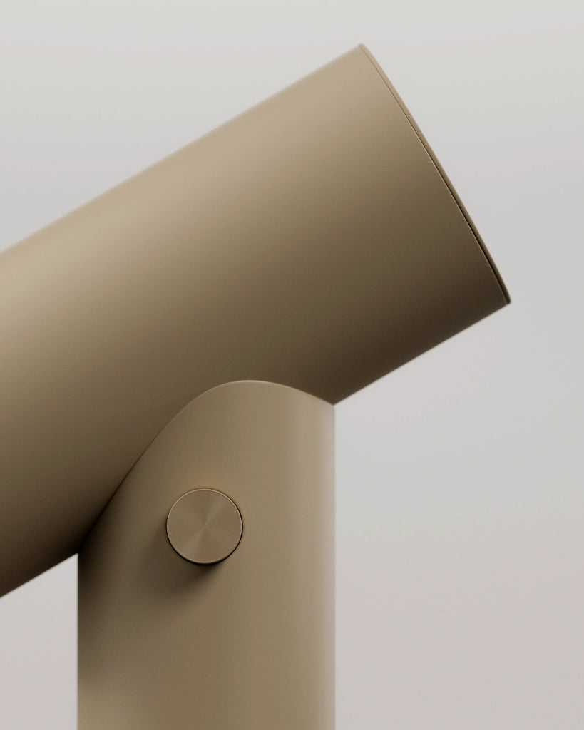 Muted Beige Powdercoated Aluminium Metal PBR Texture - Example Scene Visualization | Superellipse