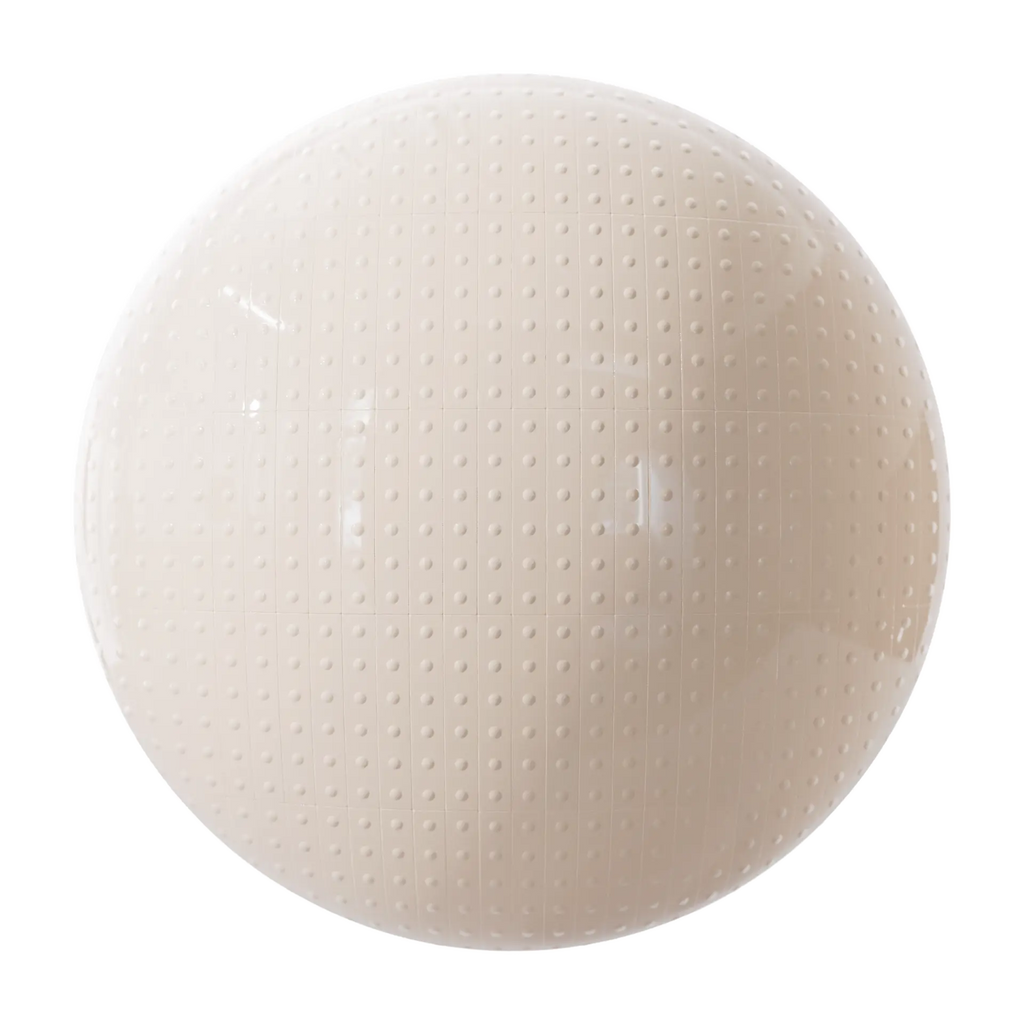 Studded Pastel Beige Slim Tile PBR Texture - Sphere Swatch Preview | Superellipse