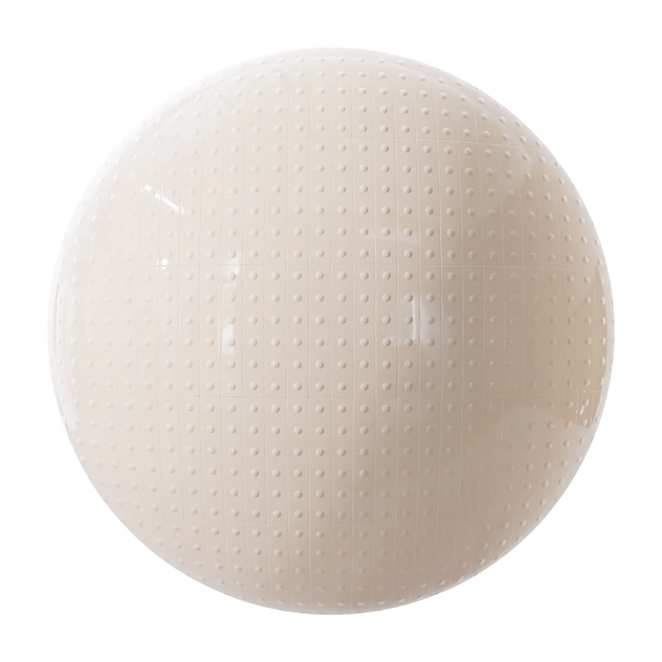 Studded Pastel Beige Slim Tile PBR Texture - Sphere Swatch Preview | Superellipse