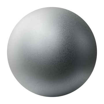 Sandblasted Matte Chrome Metal PBR Texture - Sphere Swatch Preview | Superellipse
