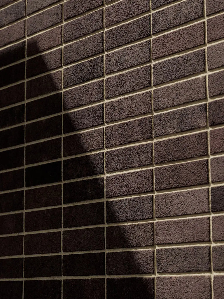 Bordeaux Red Sandfaced Brick Stack Bond PBR Texture - Example Scene Visualization | Superellipse