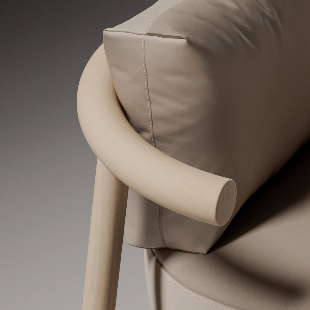 Maple Crown Cut Veneer PBR Texture - Example Scene Visualization | Superellipse