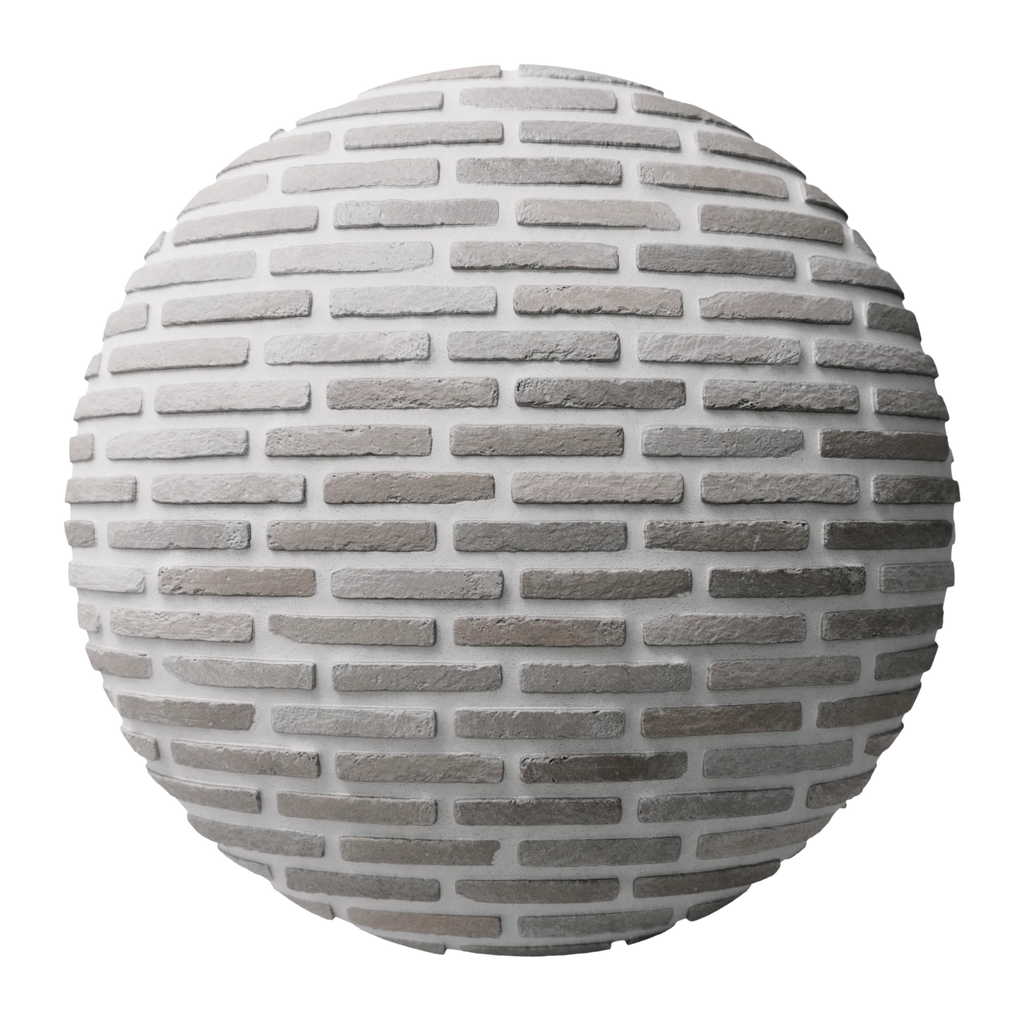 Contemporary Scandinavian Soft Stone Tile PBR Texture - Sphere Swatch Preview | Superellipse
