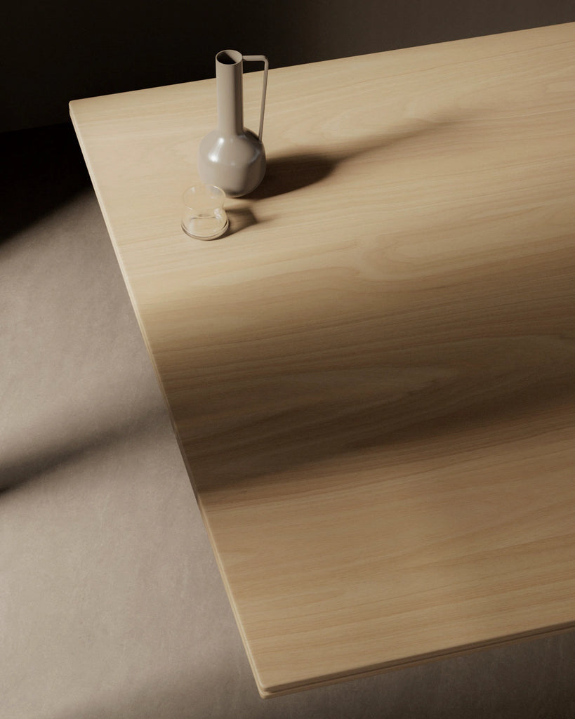 White Oak Crown Cut Bonded Wood Veneer PBR Texture - Example Scene Visualization | Superellipse