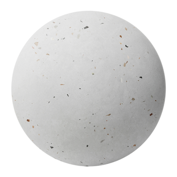 Tutti Frutti Ceramic Terrazzo Mixed Aggregates PBR Texture - Sphere Swatch Preview | Superellipse