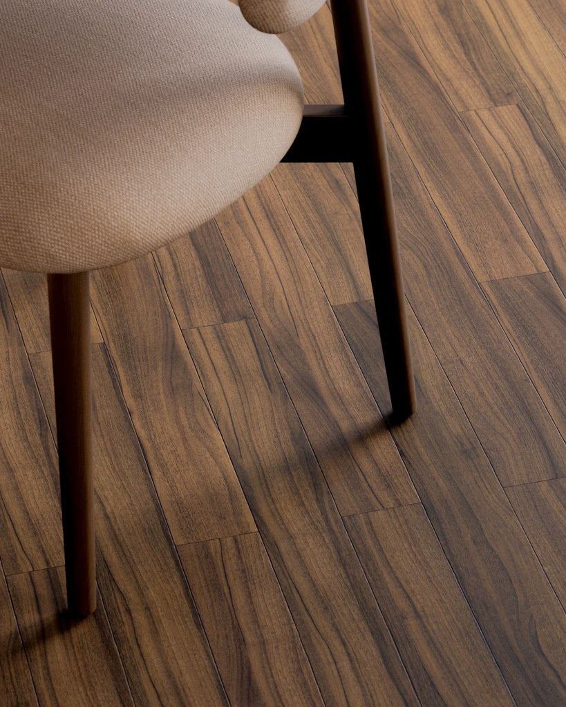 Teak Brick Bond Wood Floor PBR Texture - Example Scene Visualization | Superellipse