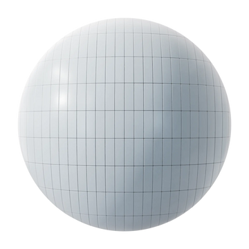 Contemporary Frost Tile Coordinated Grout PBR Texture - Sphere Swatch Preview | Superellipse