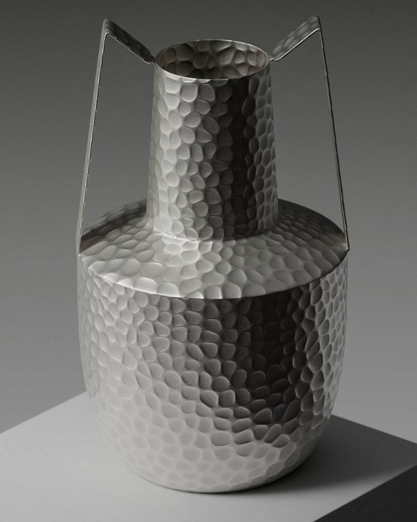 Hand Hammered Silver Metal PBR Texture - Example Scene Visualization | Superellipse