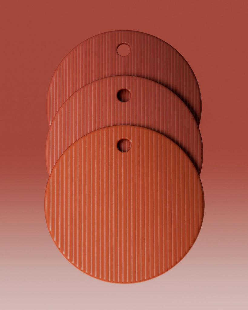 3D Printed Plastic Linear Grooves PBR Texture - Example Scene Visualization | Superellipse