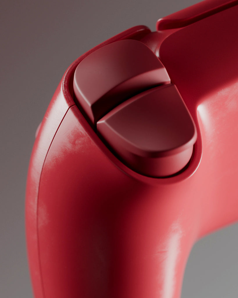 Racing Red Smudged Plastic PBR Texture - Example Scene Visualization | Superellipse