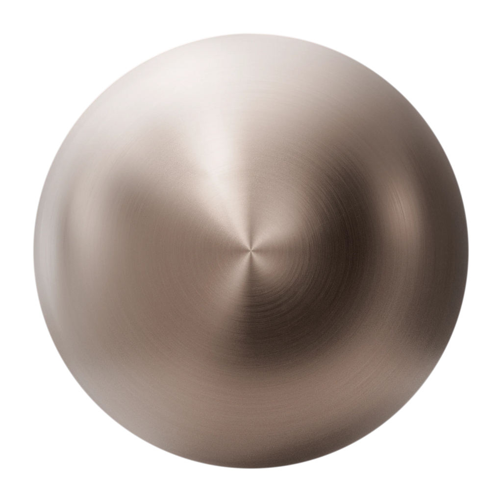 Radial Brushed Buffed Copper Metal PBR Texture - Sphere Swatch Preview | Superellipse