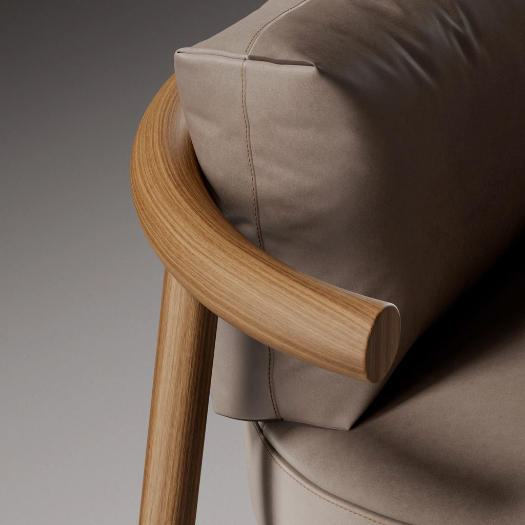 Teak Rift Sawn Veneer Wood PBR Texture - Example Scene Visualization | Superellipse
