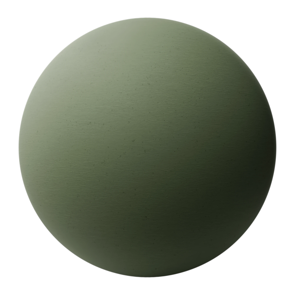 Textured Uncoated Green Fiber Paper PBR Texture - Sphere Swatch Preview | Superellipse