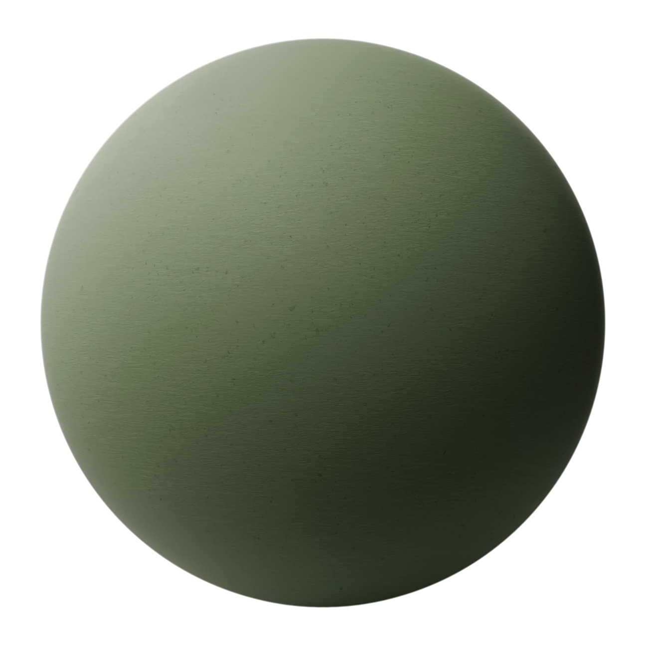 Textured Uncoated Green Fiber Paper PBR Texture - Sphere Swatch Preview | Superellipse