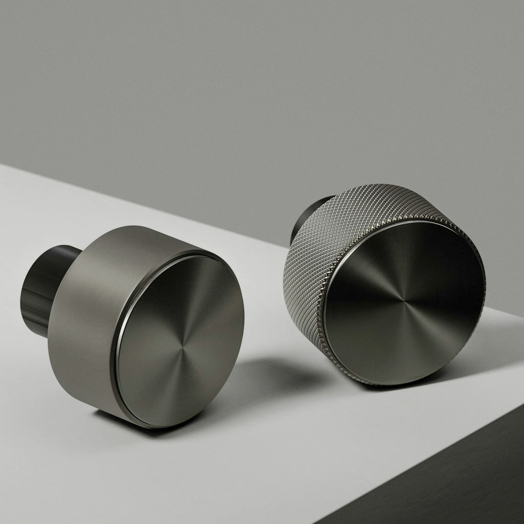 Radial Brushed Buffed Tungsten Metal PBR Texture - Example Scene Visualization | Superellipse