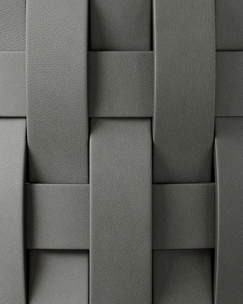 Semi Aniline Top Grain Leather Treated Grey PBR Texture - Example Scene Visualization | Superellipse