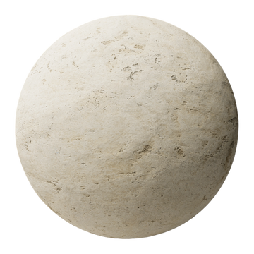 Moca Creme Natural Cut Limestone PBR Texture - Sphere Swatch Preview | Superellipse