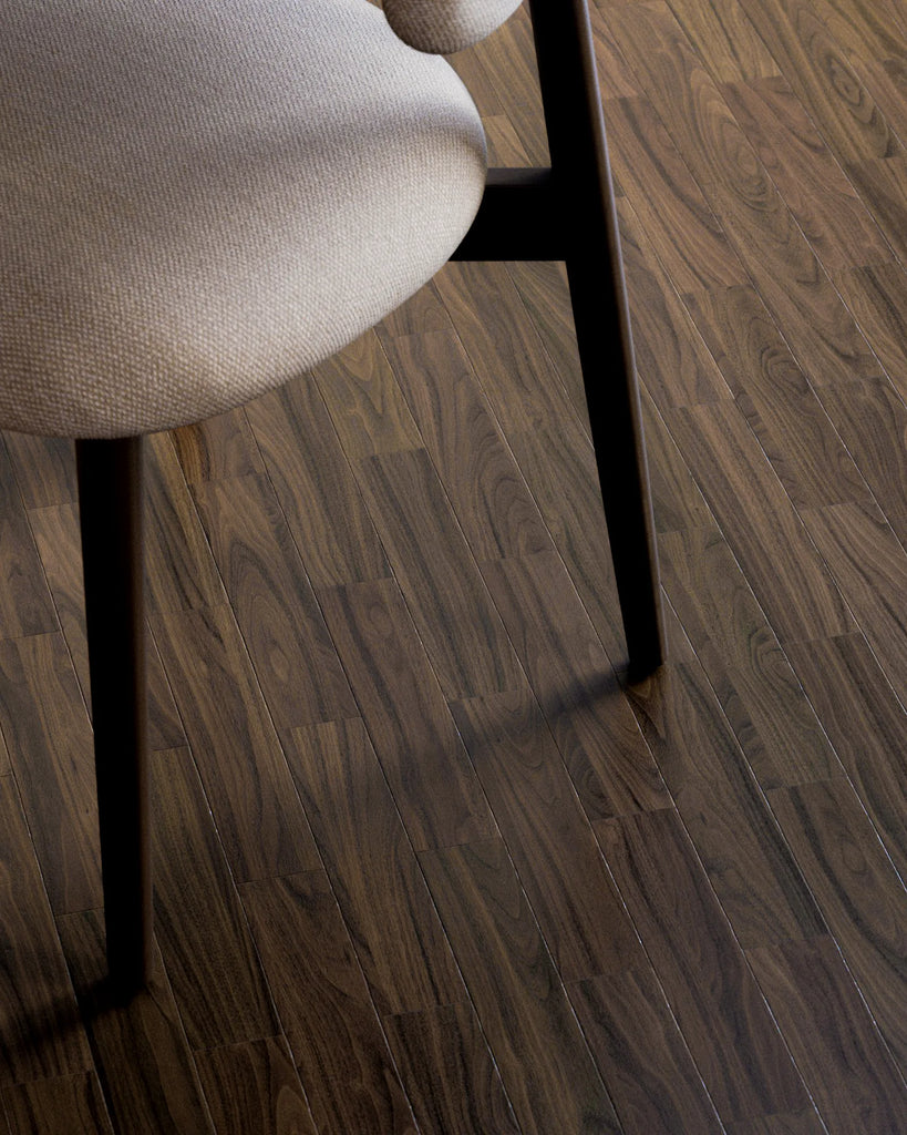 Natural Walnut Brick Bond Parquet Wood Floor PBR Texture - Example Scene Visualization | Superellipse