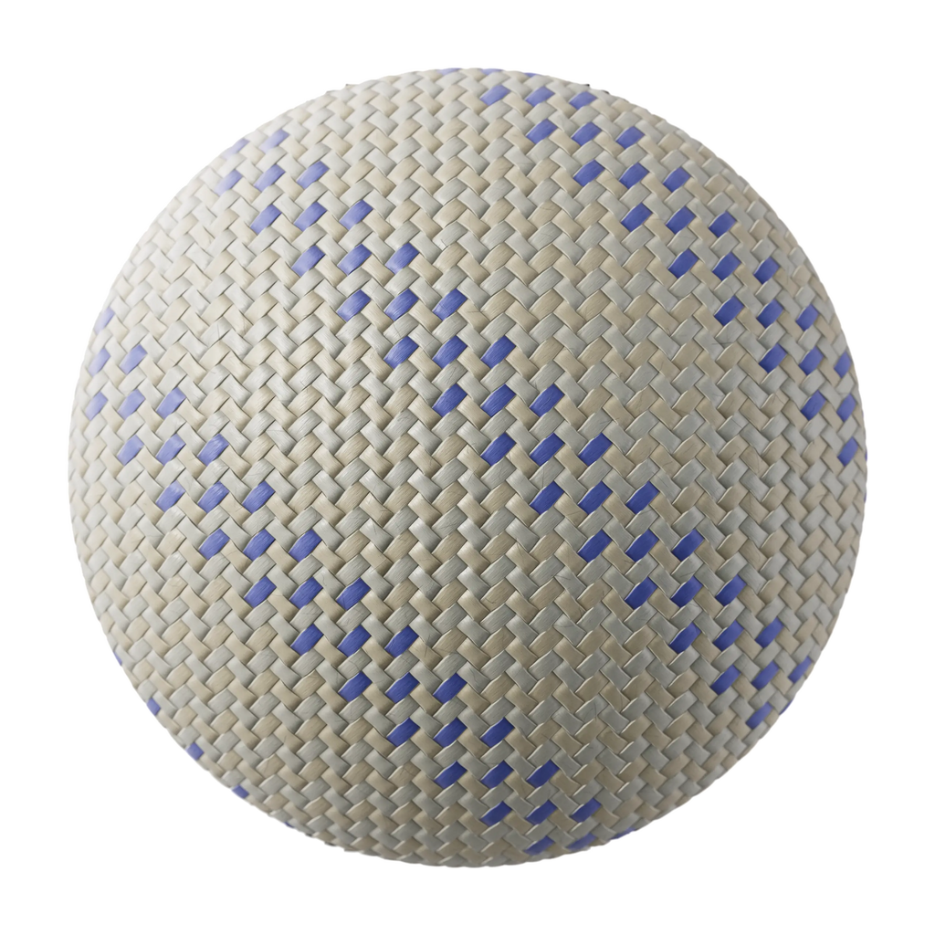 Sandstone Purple Braided Cord PBR Texture - Sphere Swatch Preview | Superellipse
