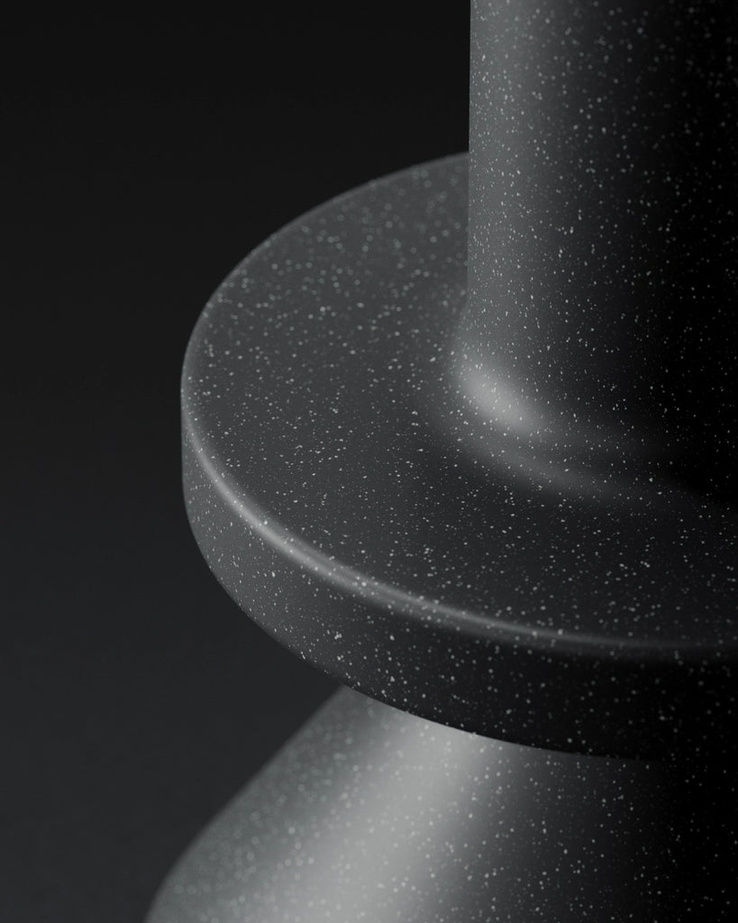 Light Speckled Jet Black Plastic PBR Texture - Example Scene Visualization | Superellipse