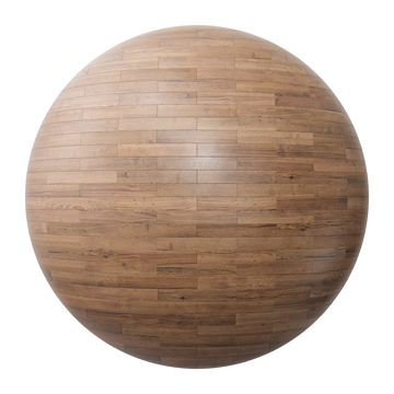 English Chestnut Oak Brick Bond Parquet Wood Floor PBR Texture - Sphere Swatch Preview | Superellipse