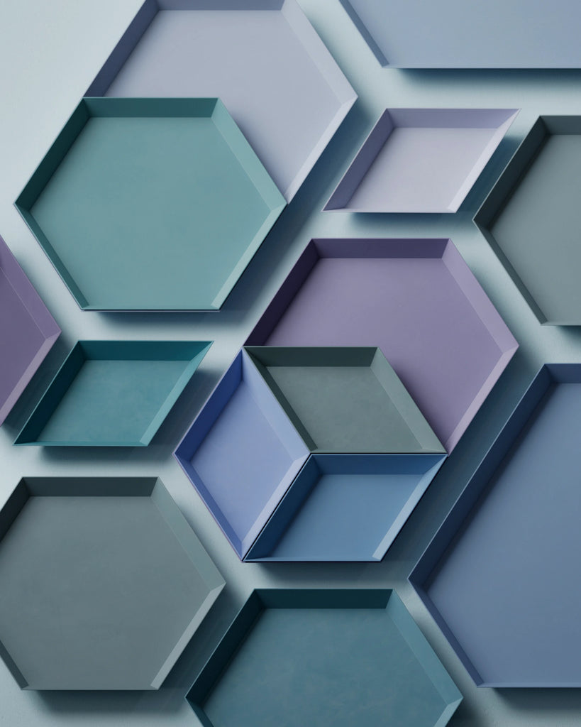 Sloe Blue Smudged Plastic PBR Texture - Example Scene Visualization | Superellipse