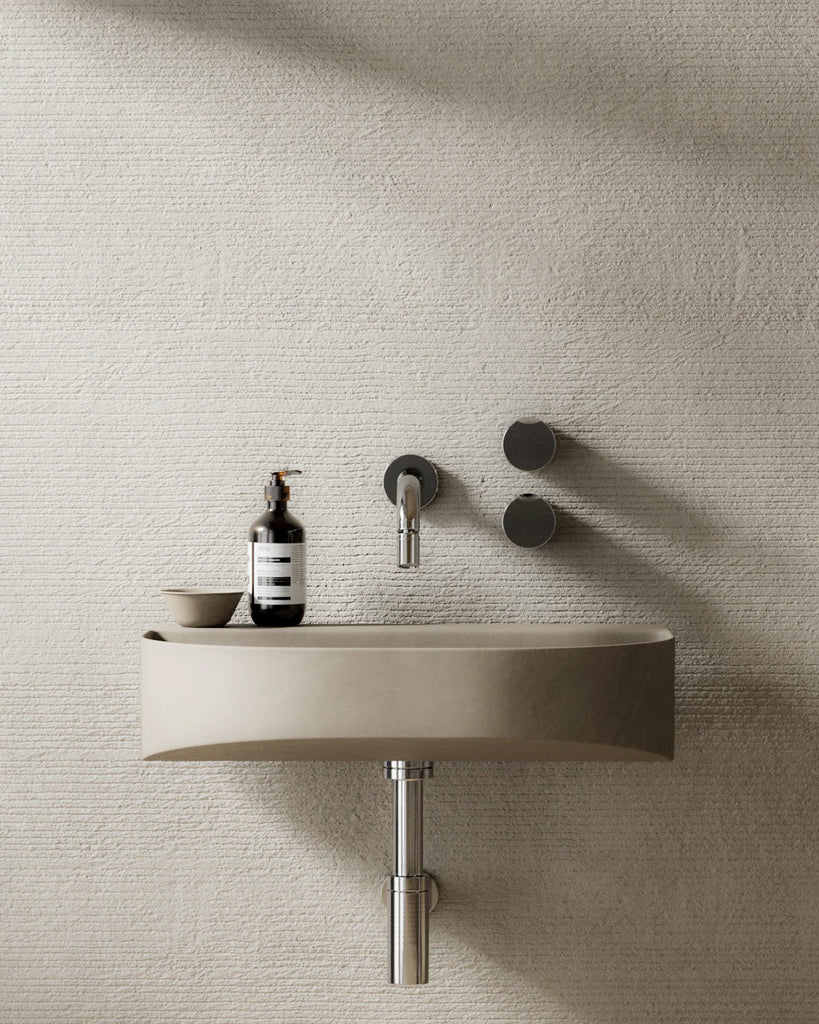 Straight Combed Stucco Plaster PBR Texture - Example Scene Visualization | Superellipse