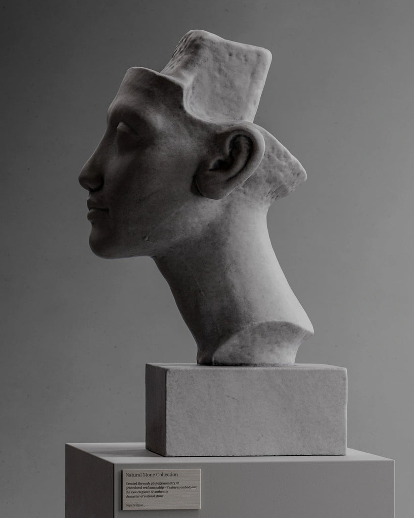 Arctic Grey Soapstone Honed PBR Texture - Example Scene Visualization | Superellipse