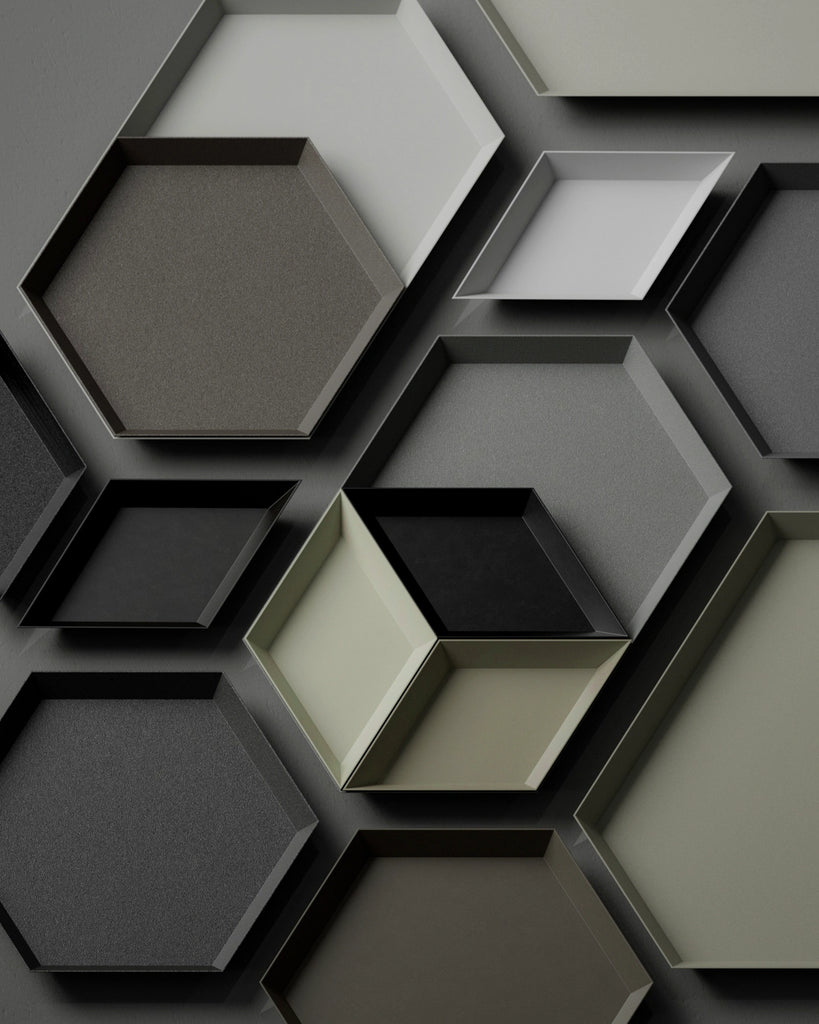 VDI 30 Molded Black Plastic PBR Texture - Example Scene Visualization | Superellipse