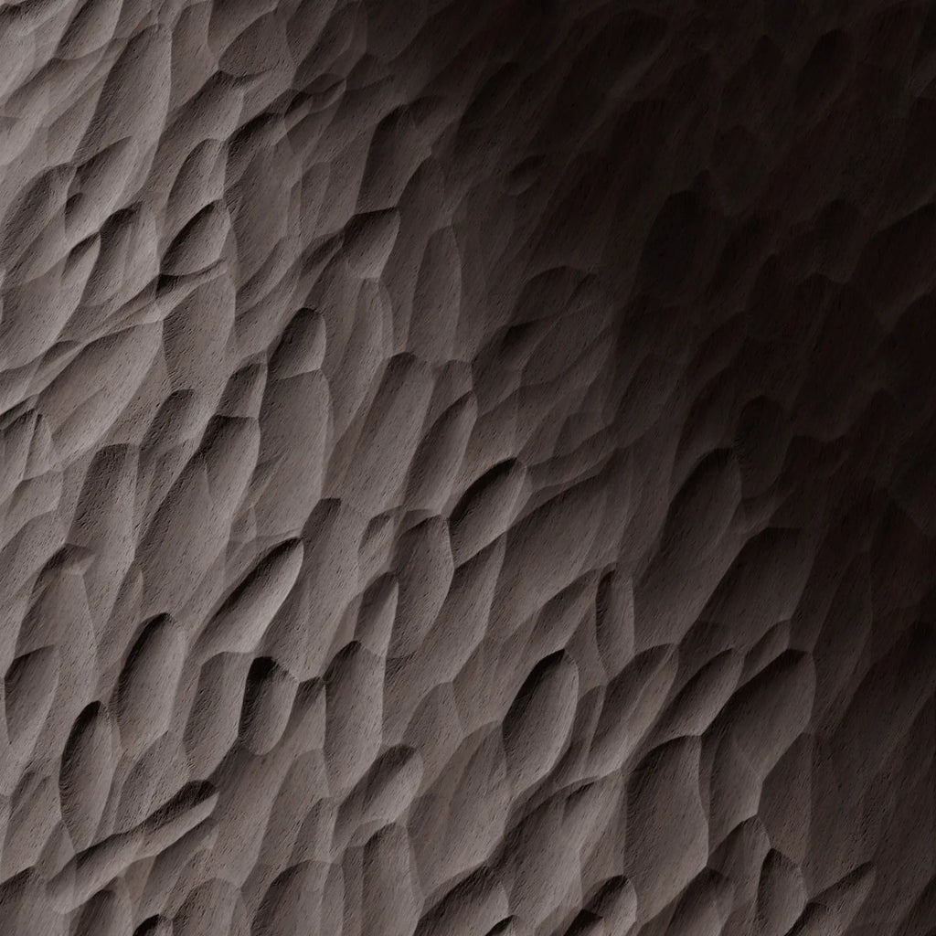 Chiselled Walnut Hardwood Gouged Finish PBR Texture - Example Scene Visualization | Superellipse