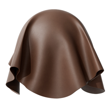 Aniline Top Grain Leather Savannah Brown PBR Texture - Sphere Swatch Preview | Superellipse