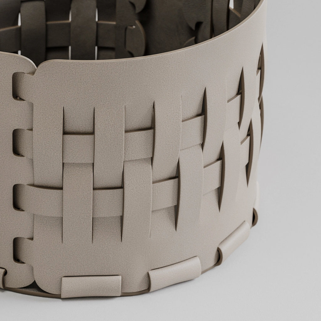 Mycelium Leather Cork Grain Taupe PBR Texture - Example Scene Visualization | Superellipse