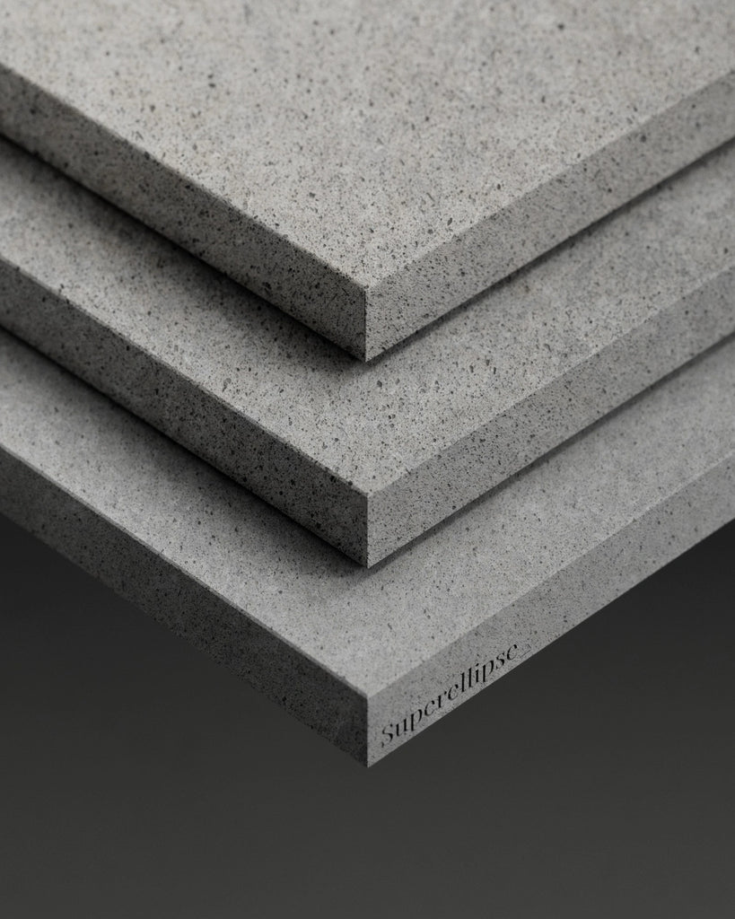 Ash Grey Fine Pit Limestone PBR Texture - Example Scene Visualization | Superellipse