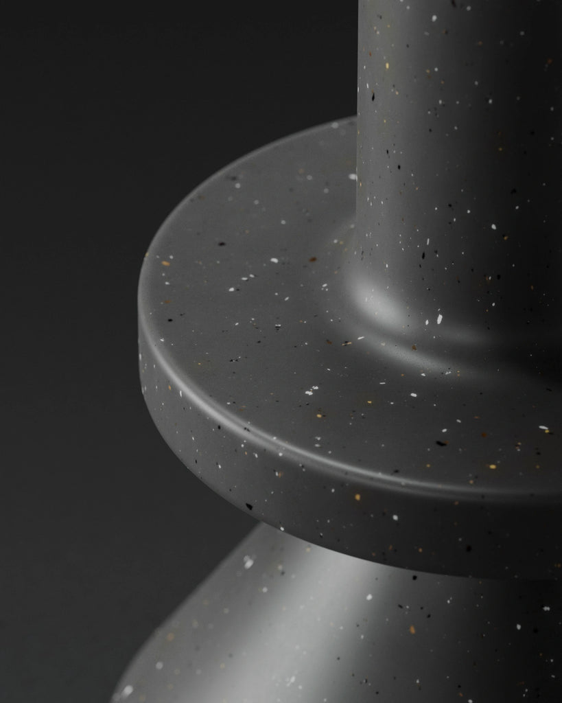 Deep Cocoa Recycled Terrazzo Plastic Small PBR Texture - Example Scene Visualization | Superellipse