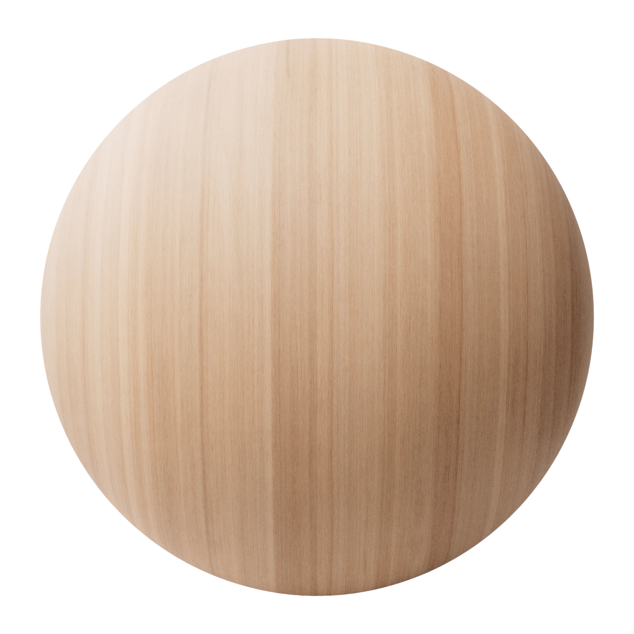 Red Oak Rift Sawn Veneer Wood PBR Texture - Sphere Swatch Preview | Superellipse