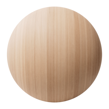 Red Oak Rift Sawn Veneer Wood PBR Texture - Sphere Swatch Preview | Superellipse